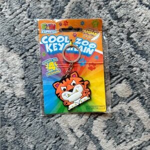 Express Cool Zoo Keychain - Orange Tiger